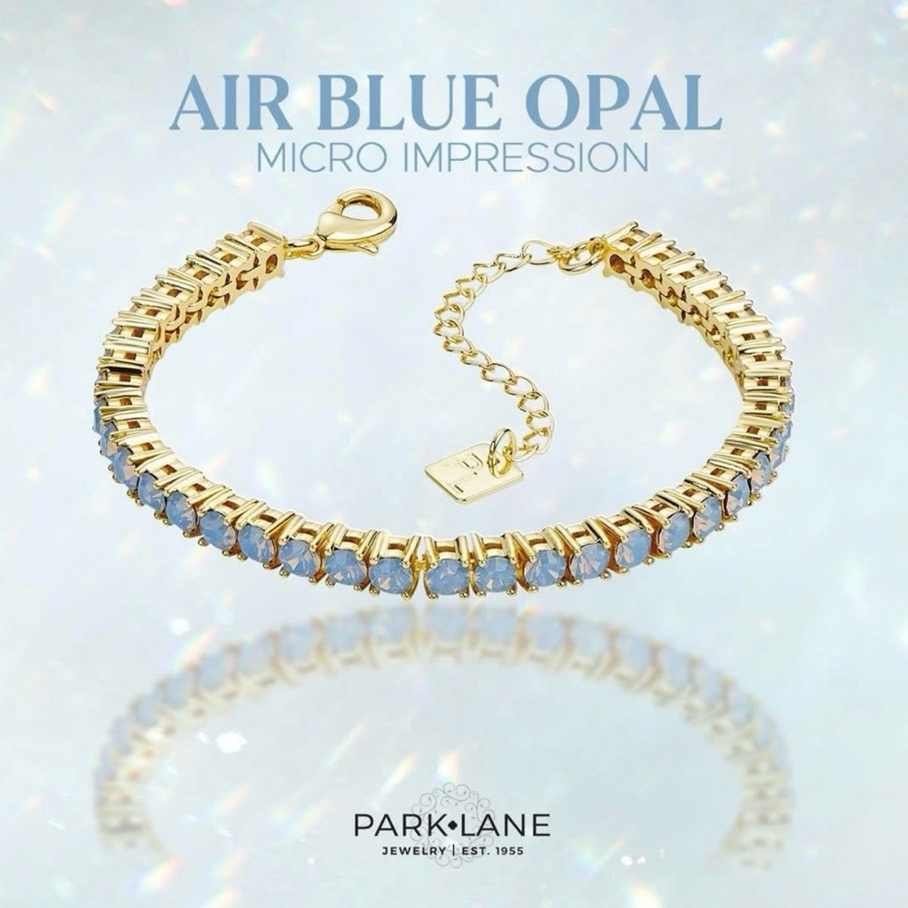 Park Lane Air Blue Opal Micro Impression Bracelet! BNIB! Limited Edit! Sold Out!